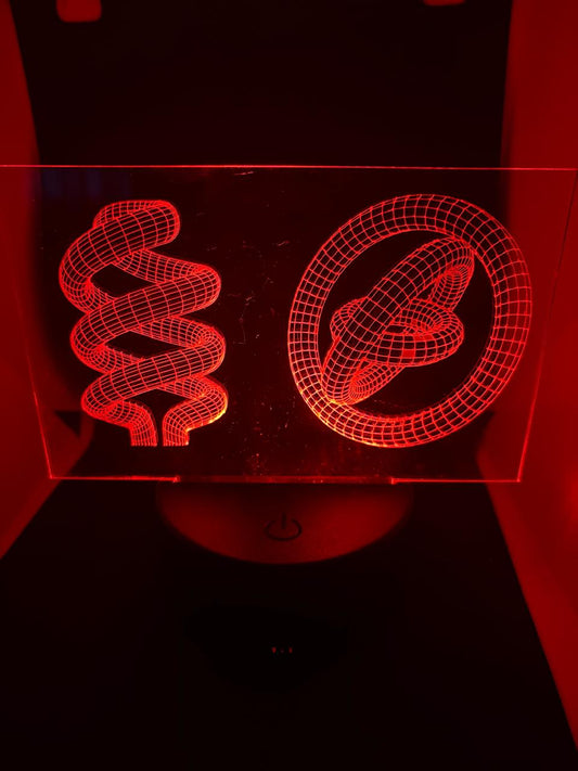 Perspex 3D night lamp