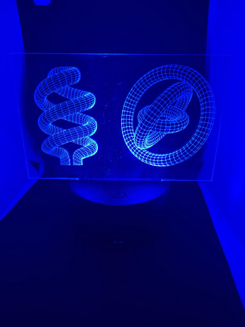 Perspex 3D night lamp