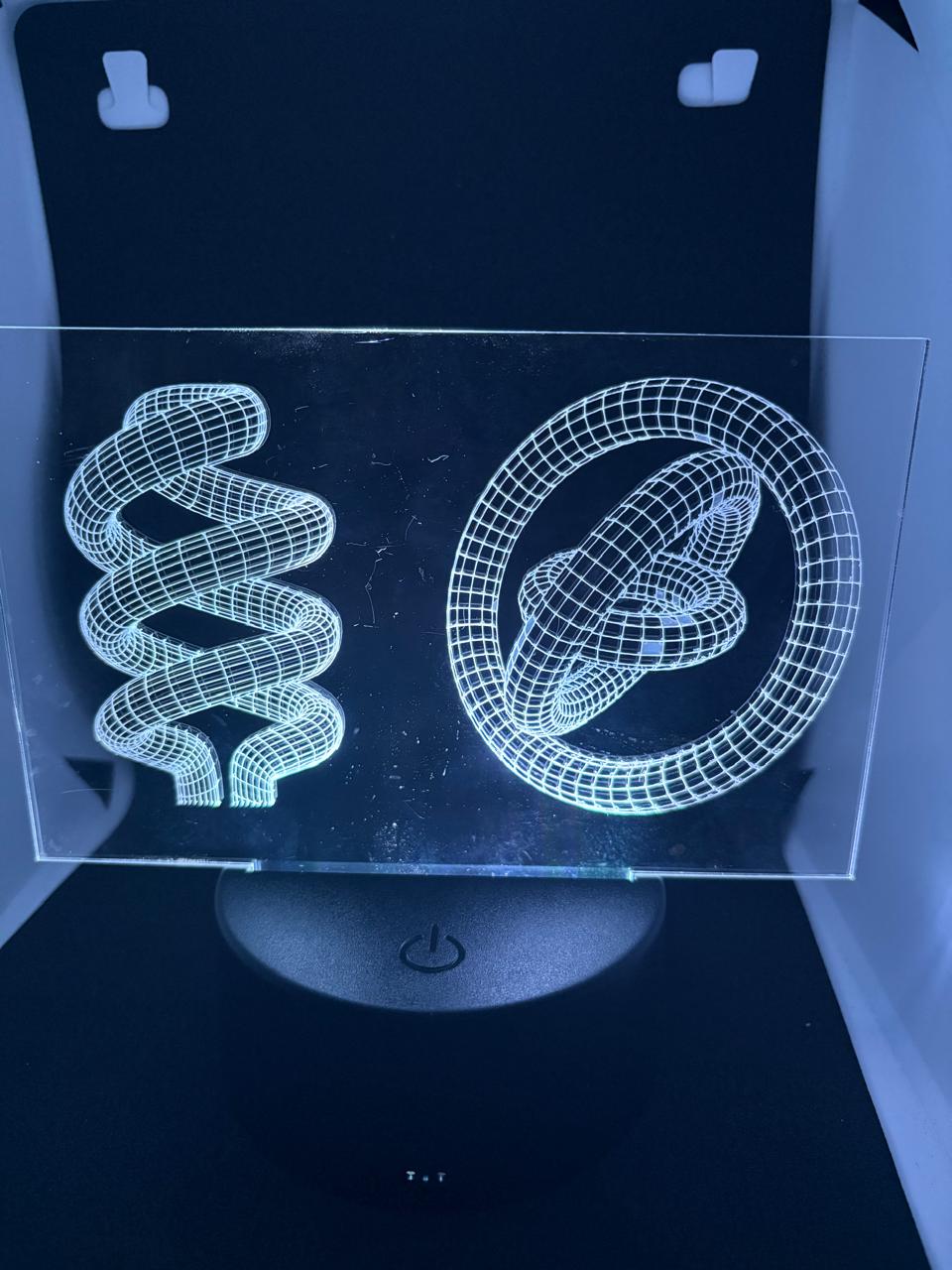 Perspex 3D night lamp