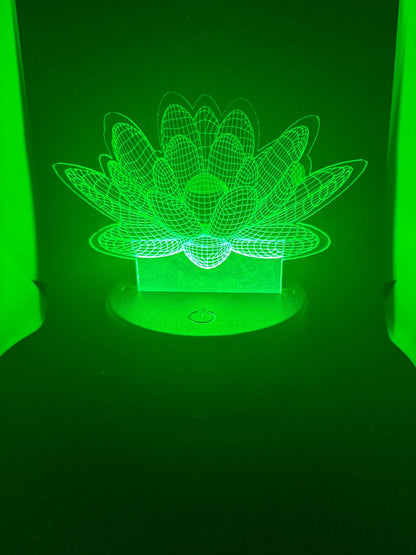 Perspex 3D night lamp